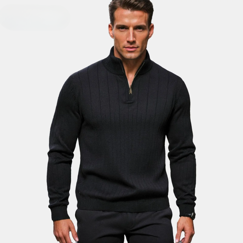 Herren Zip-Up Strickpullover (Ausverkauf)